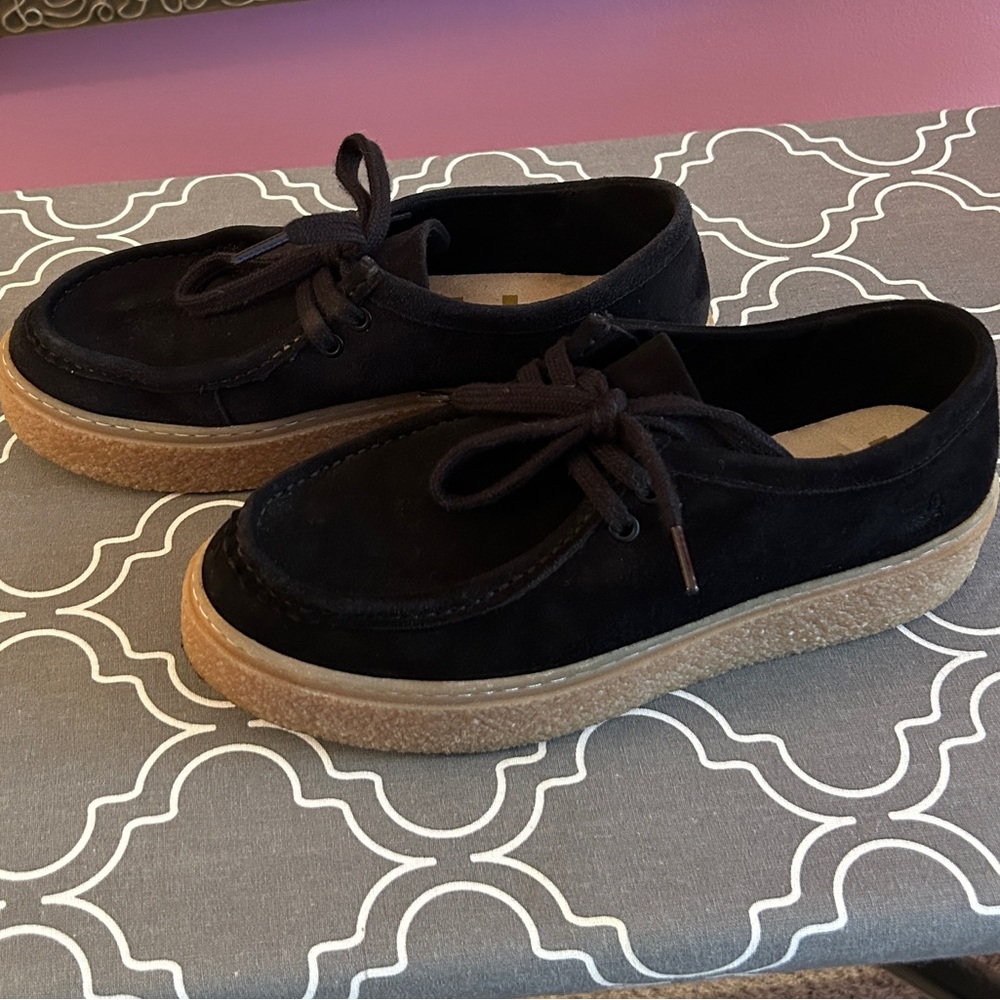Hush Puppies Black Suede Bridget